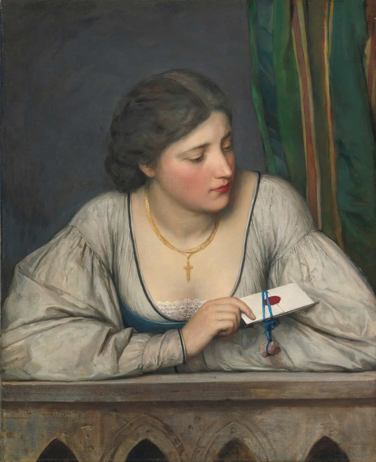 The Love Letter by Eugen Von Blaas Posters, Prints, & Visual Artwork