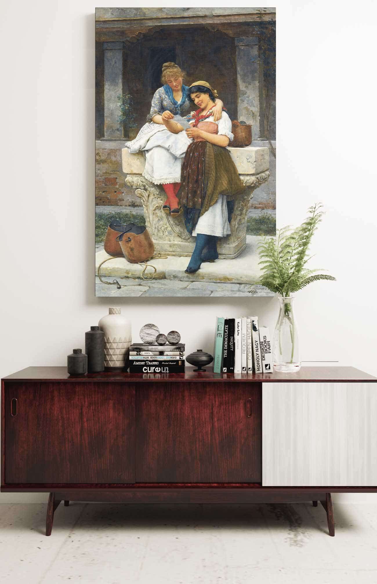 The Love Letter by Eugen Von Blaas Posters, Prints, & Visual Artwork