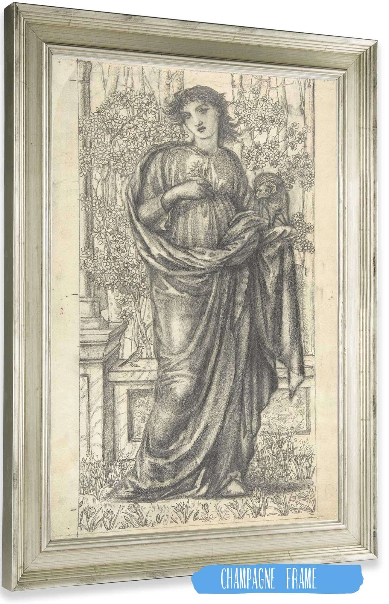 The Month Of March by Sir Edward Coley Burne Jones Posters, Prints, & Visual Artwork