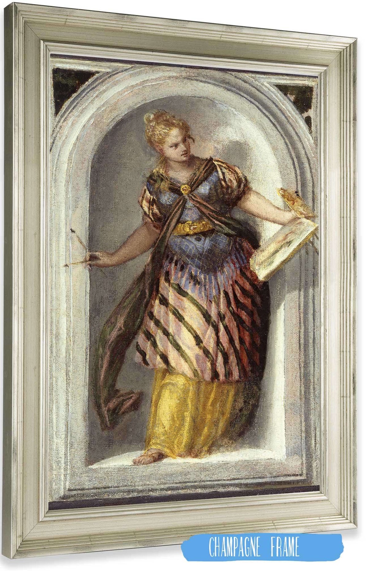The Muse Of Painting Between And by Paolo Veronese Posters, Prints, & Visual Artwork