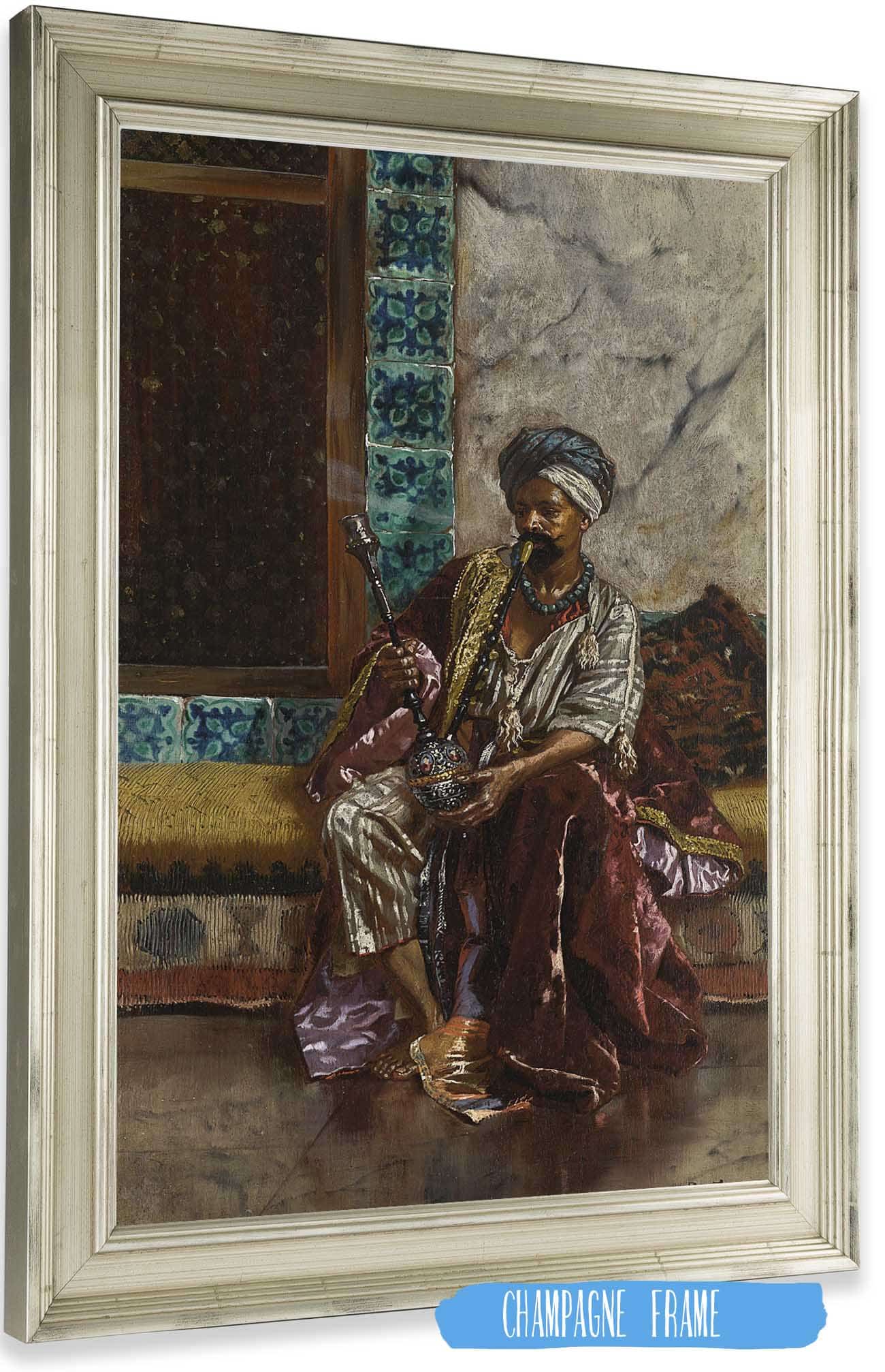 The Nargilah Smoker by Rudolf Ernst Posters, Prints, & Visual Artwork
