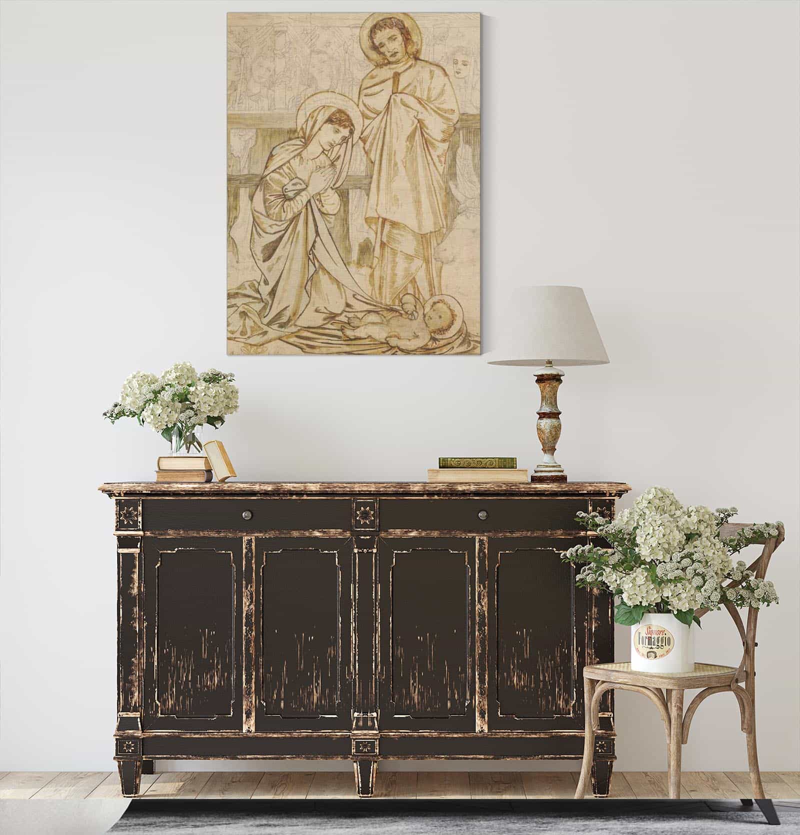 The Nativity by Sir Edward Coley Burne Jones Posters, Prints, & Visual Artwork