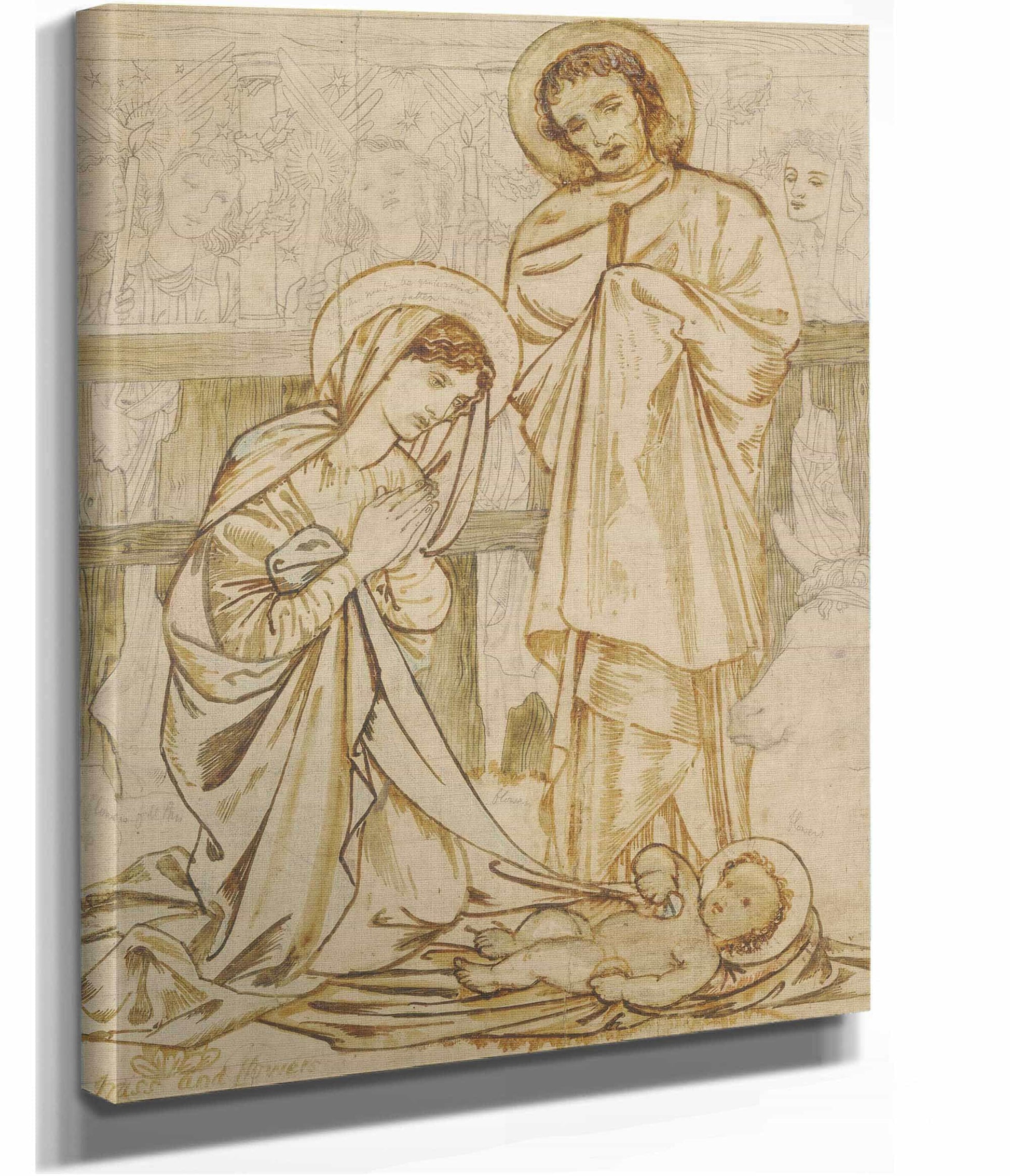 The Nativity by Sir Edward Coley Burne Jones Posters, Prints, & Visual Artwork