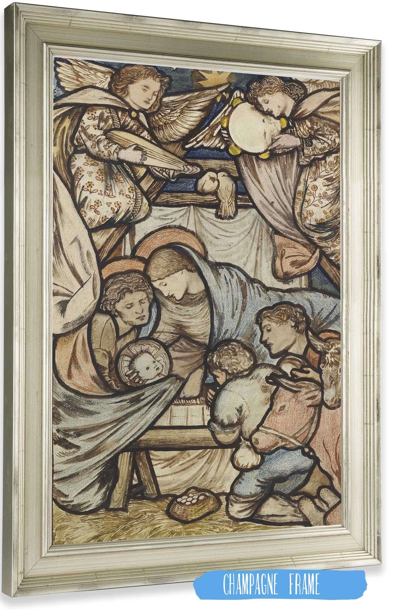 The Nativity by Sir Edward Coley Burne Jones Posters, Prints, & Visual Artwork