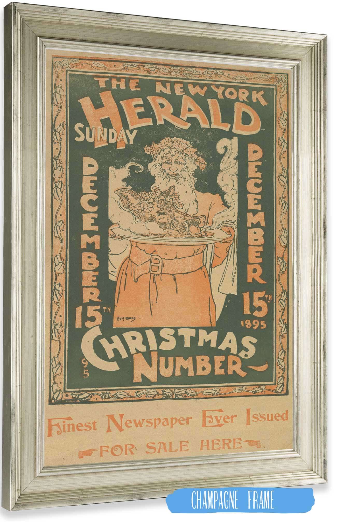 The New York Herald Sunday December by Louis Rhead Posters, Prints, & Visual Artwork