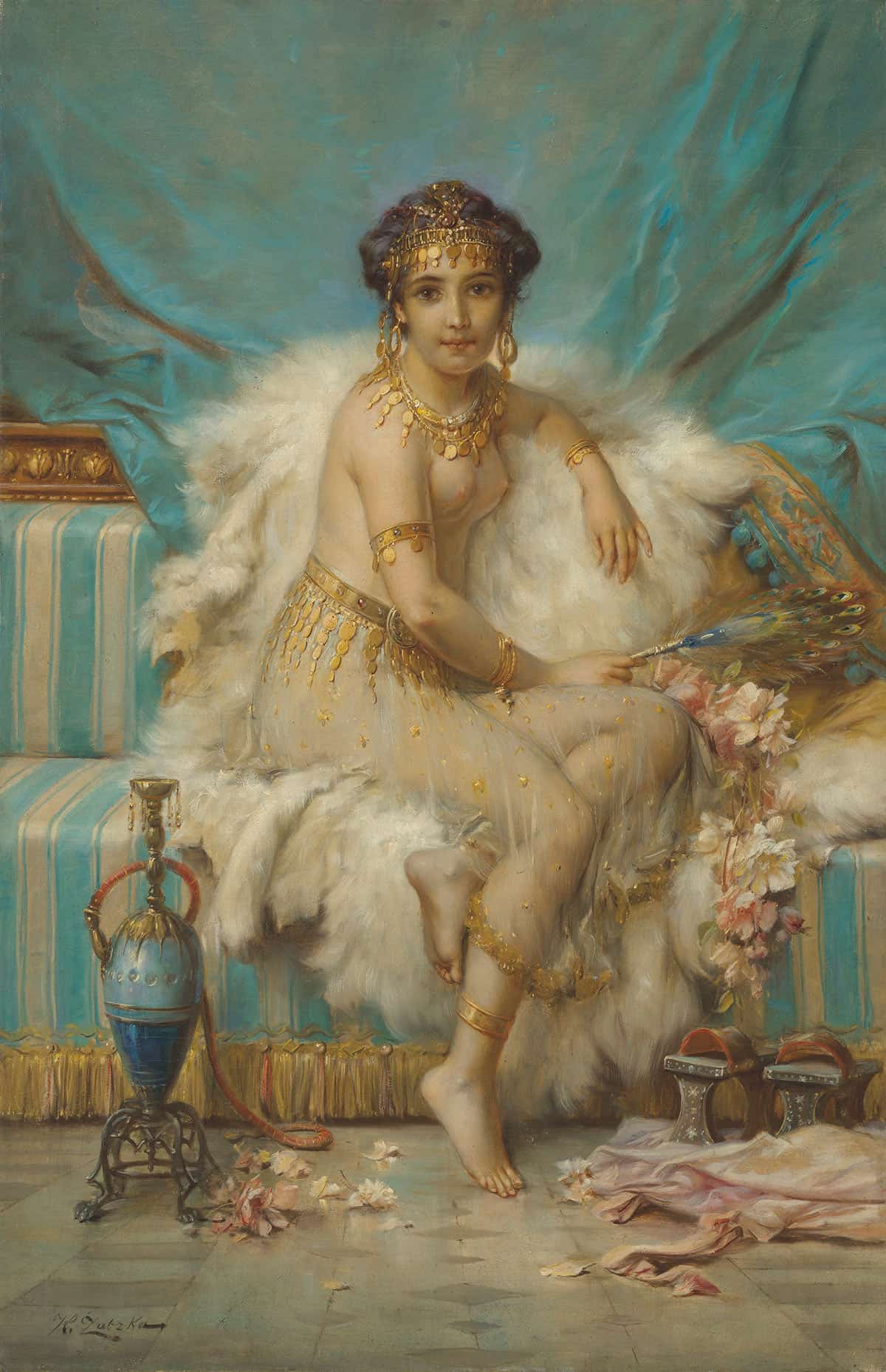 The Odalisque by Hans Zatzka Posters, Prints, & Visual Artwork