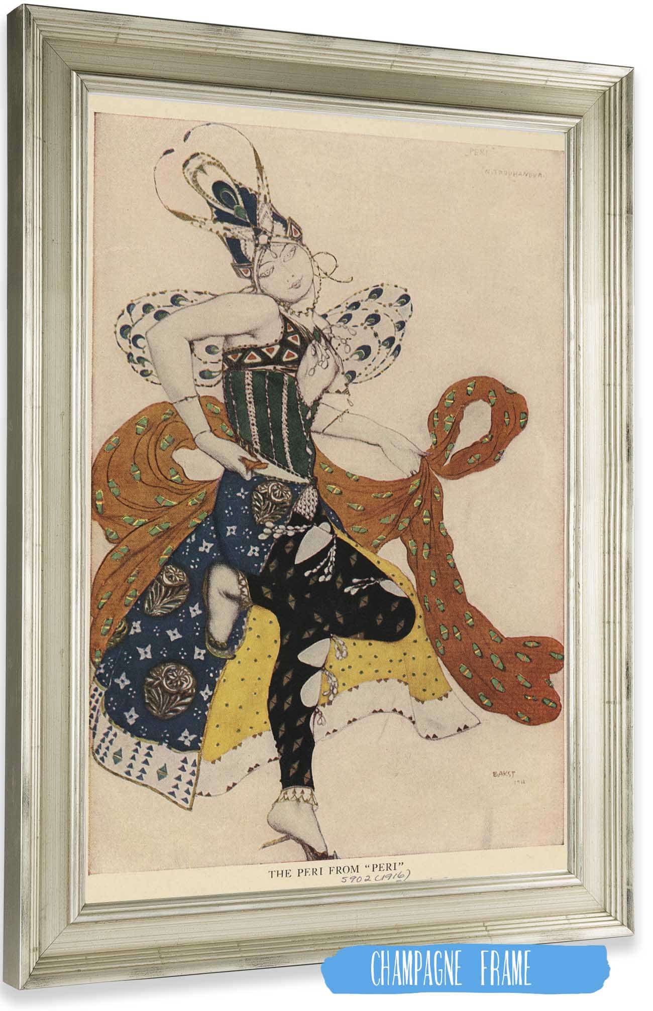 The Peri From Peri  by Leon Bakst Posters, Prints, & Visual Artwork