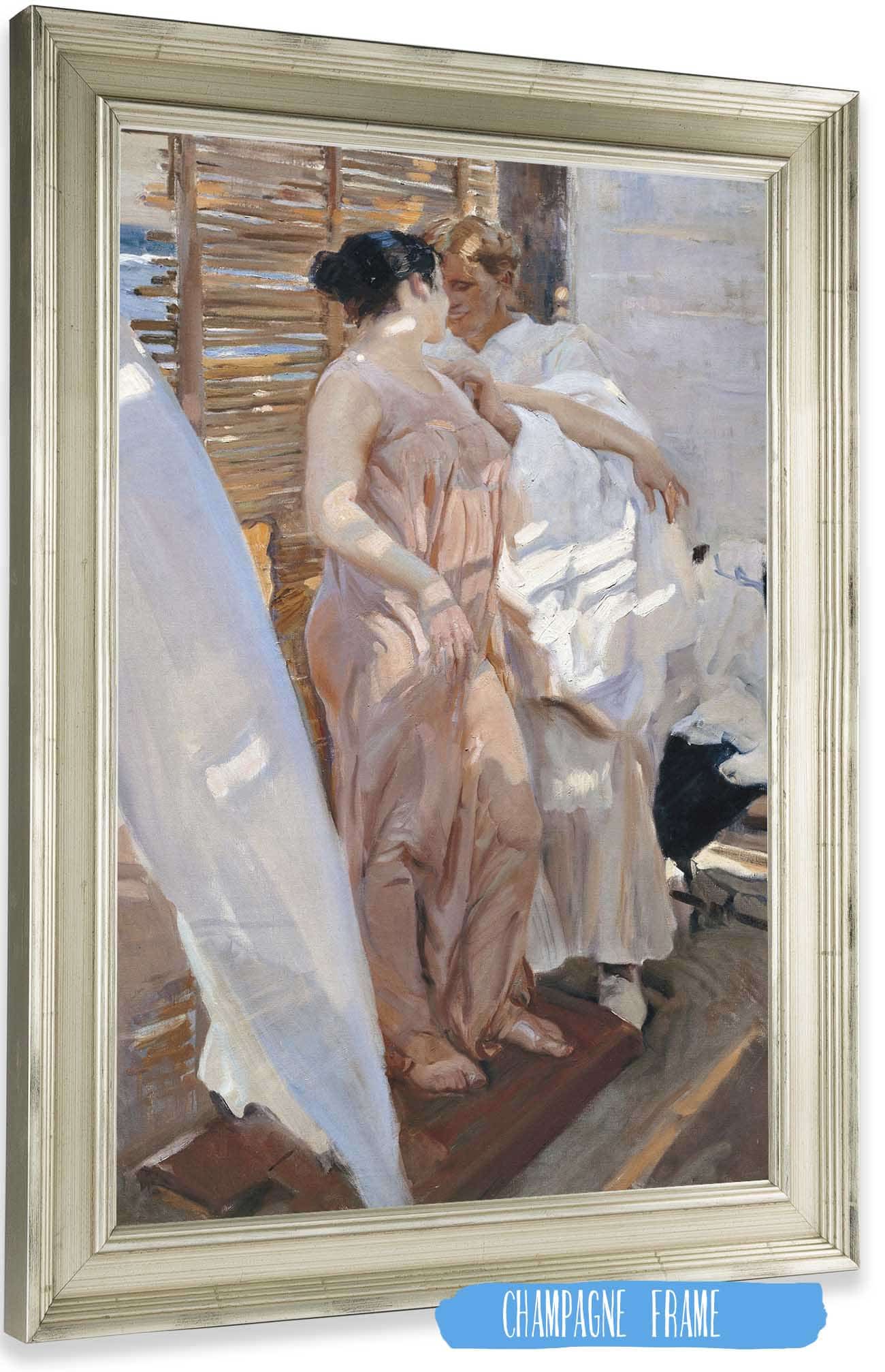 The Pink Robe by Joaquin Sorolla Posters, Prints, & Visual Artwork