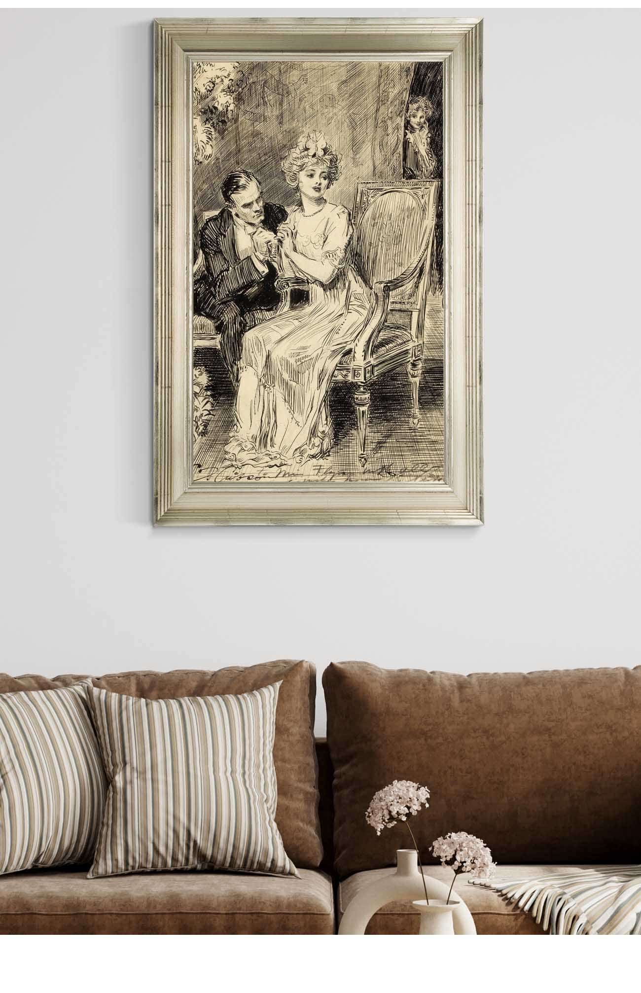The Proposal by Charles Dana Gibson Posters, Prints, & Visual Artwork