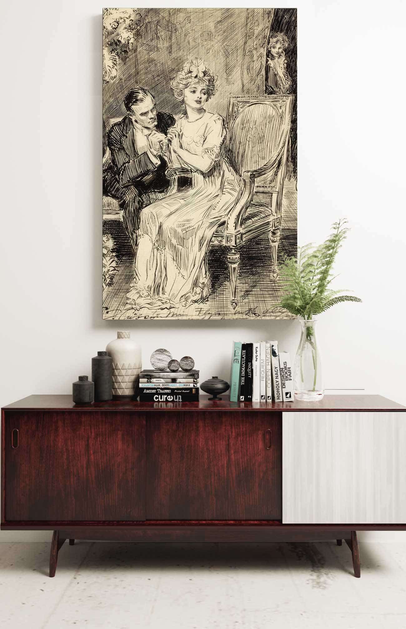 The Proposal by Charles Dana Gibson Posters, Prints, & Visual Artwork