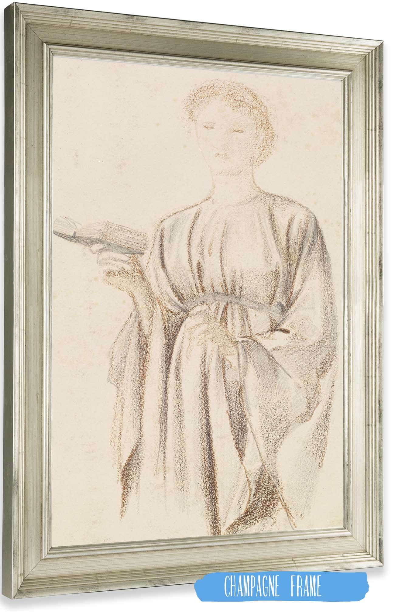 The Rose Garden Study Of Georgiana Burne Jones by Sir Edward Coley Burne Jones Posters, Prints, & Visual Artwork