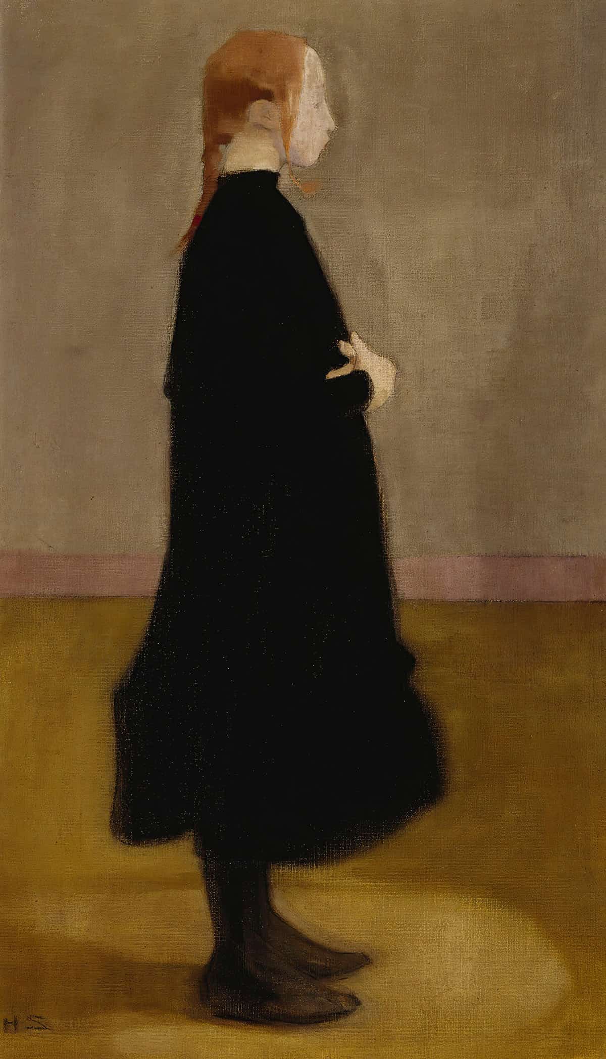 The School Girl Ii Girl In Black by Helene Schjerfbeck Posters, Prints, & Visual Artwork