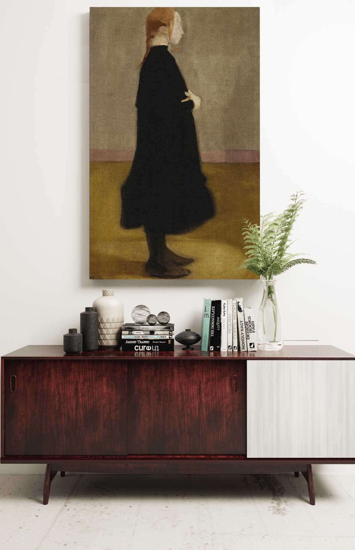 The School Girl Ii Girl In Black by Helene Schjerfbeck Posters, Prints, & Visual Artwork