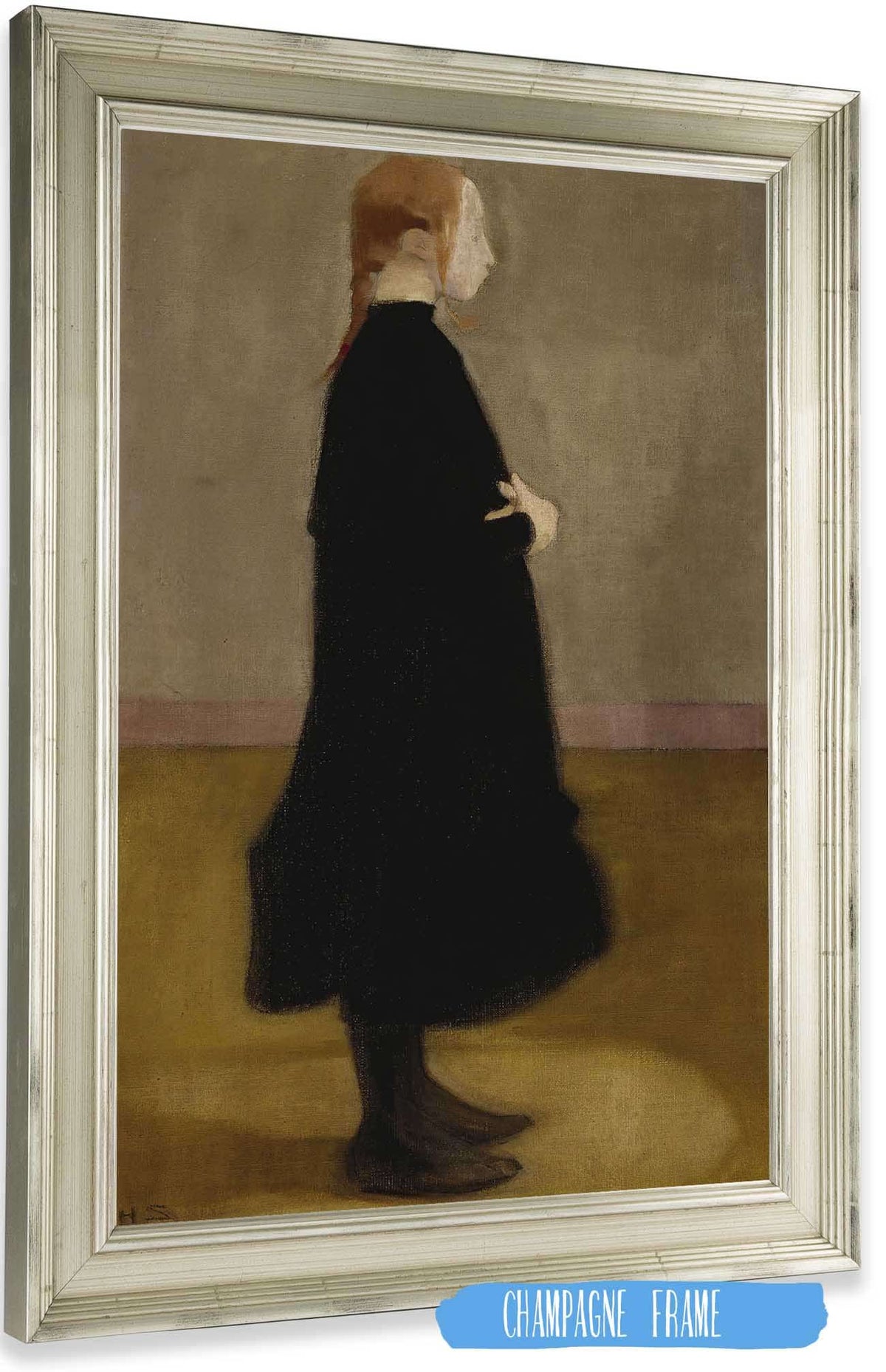 The School Girl Ii Girl In Black by Helene Schjerfbeck Posters, Prints, & Visual Artwork