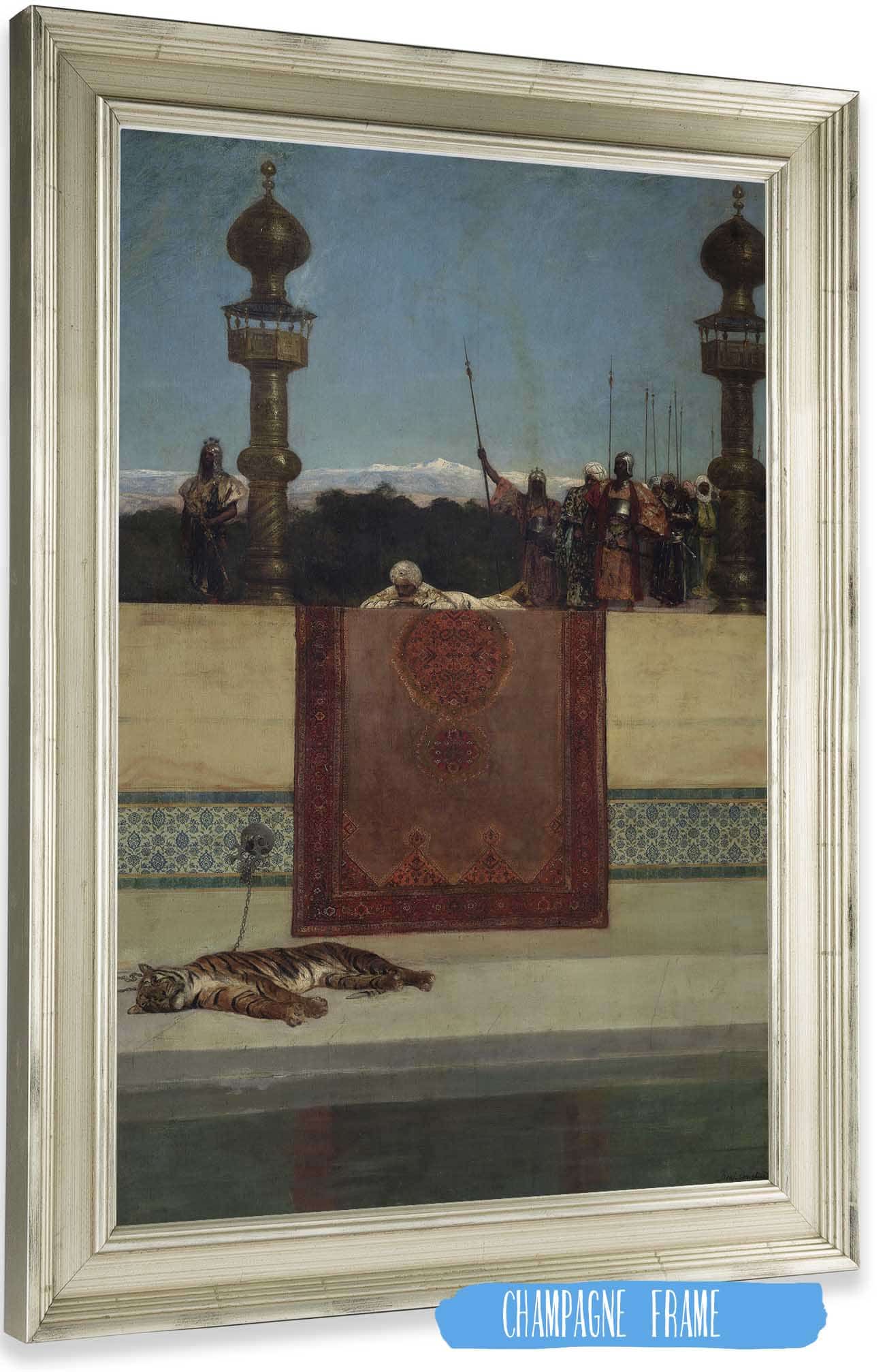 The Sultans Tiger by Jean Joseph Benjamin Constant Posters, Prints, & Visual Artwork