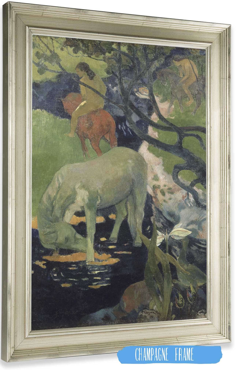 The White Horse by Paul Gauguin Posters, Prints, & Visual Artwork