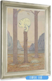 The Wiggle Much Creature On A Tree Stump Looking At A Bug by Herbert Crowley Posters, Prints, & Visual Artwork