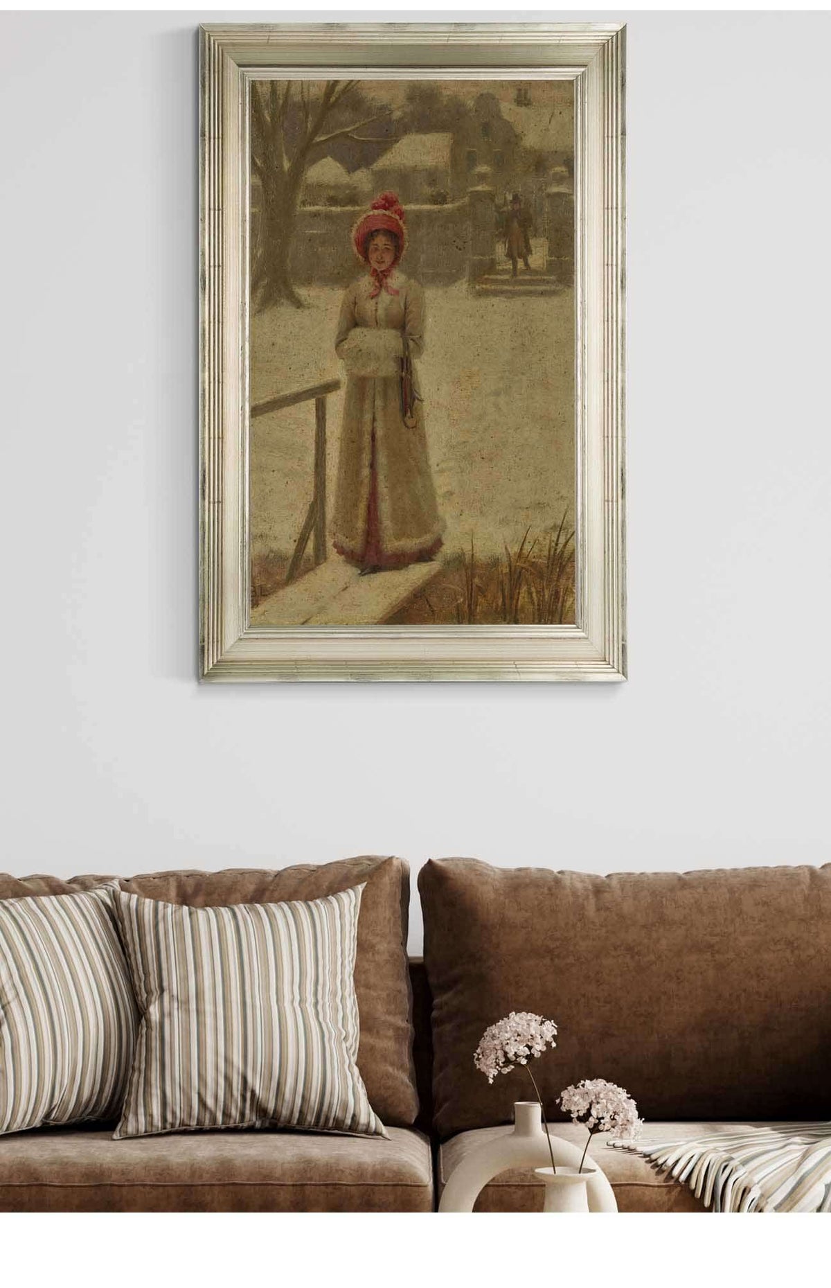 The Winter Walk by Edmund Blair Leighton Posters, Prints, & Visual Artwork