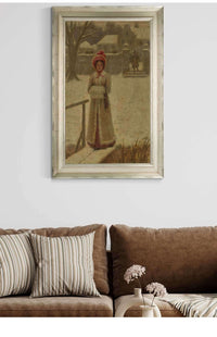 The Winter Walk by Edmund Blair Leighton Posters, Prints, & Visual Artwork