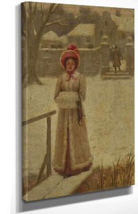 The Winter Walk by Edmund Blair Leighton Posters, Prints, & Visual Artwork