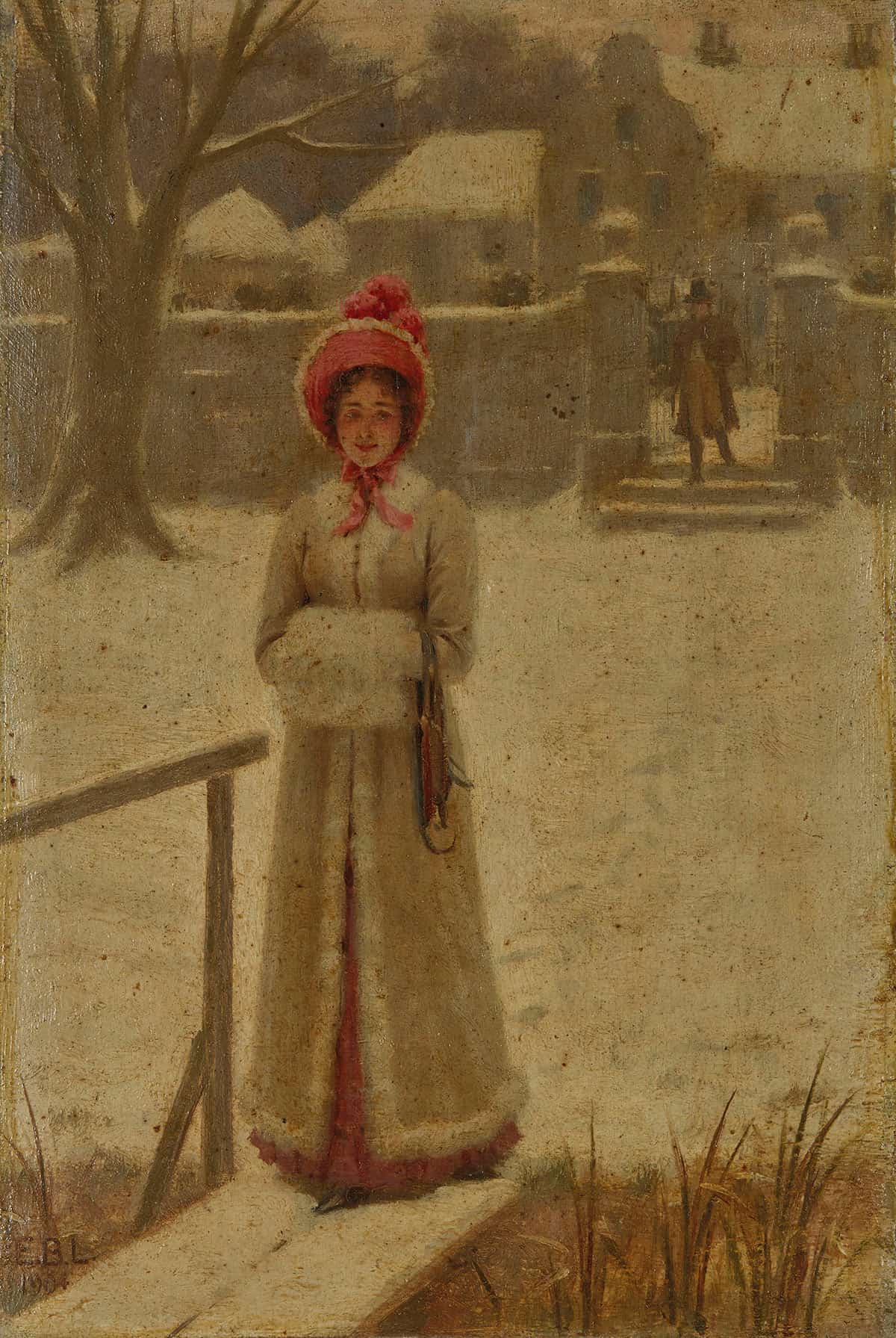 The Winter Walk by Edmund Blair Leighton Posters, Prints, & Visual Artwork