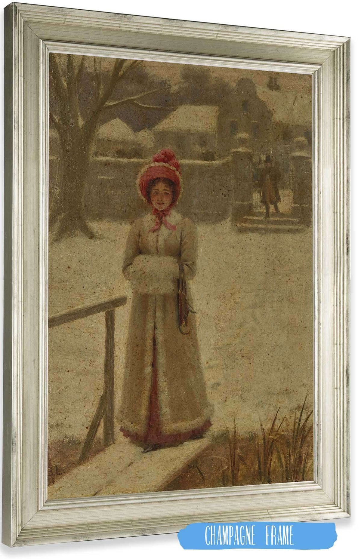 The Winter Walk by Edmund Blair Leighton Posters, Prints, & Visual Artwork