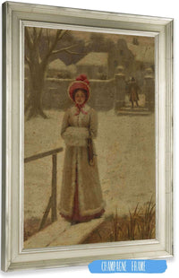 The Winter Walk by Edmund Blair Leighton Posters, Prints, & Visual Artwork