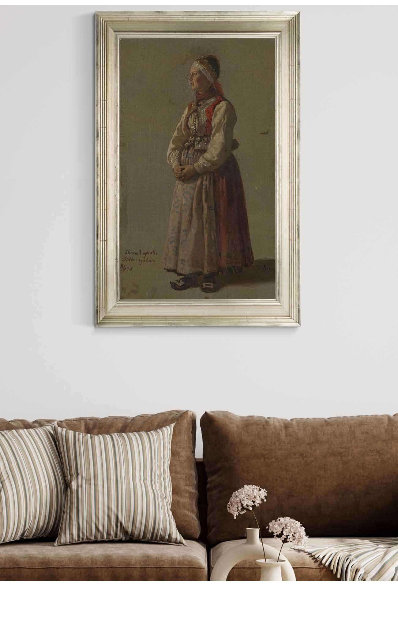 Thora Ingebretsdatter Gulsvig by Adolph Tidemand Posters, Prints, & Visual Artwork