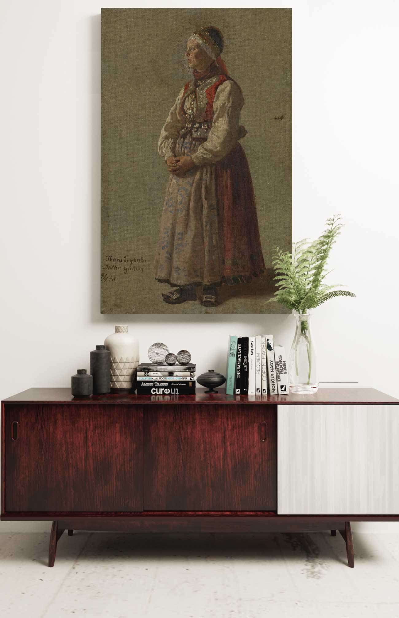 Thora Ingebretsdatter Gulsvig by Adolph Tidemand Posters, Prints, & Visual Artwork