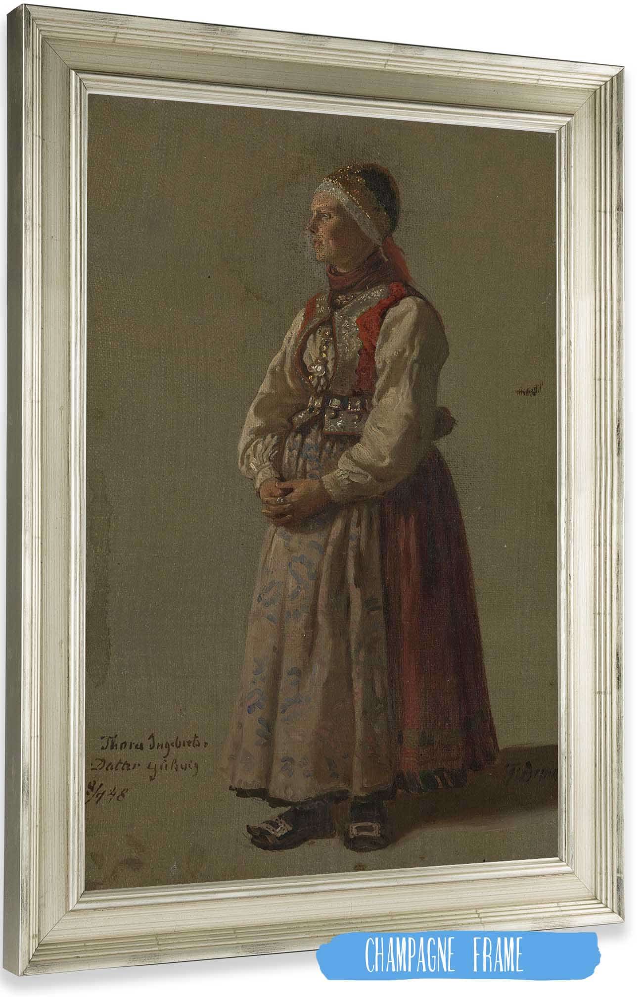Thora Ingebretsdatter Gulsvig by Adolph Tidemand Posters, Prints, & Visual Artwork
