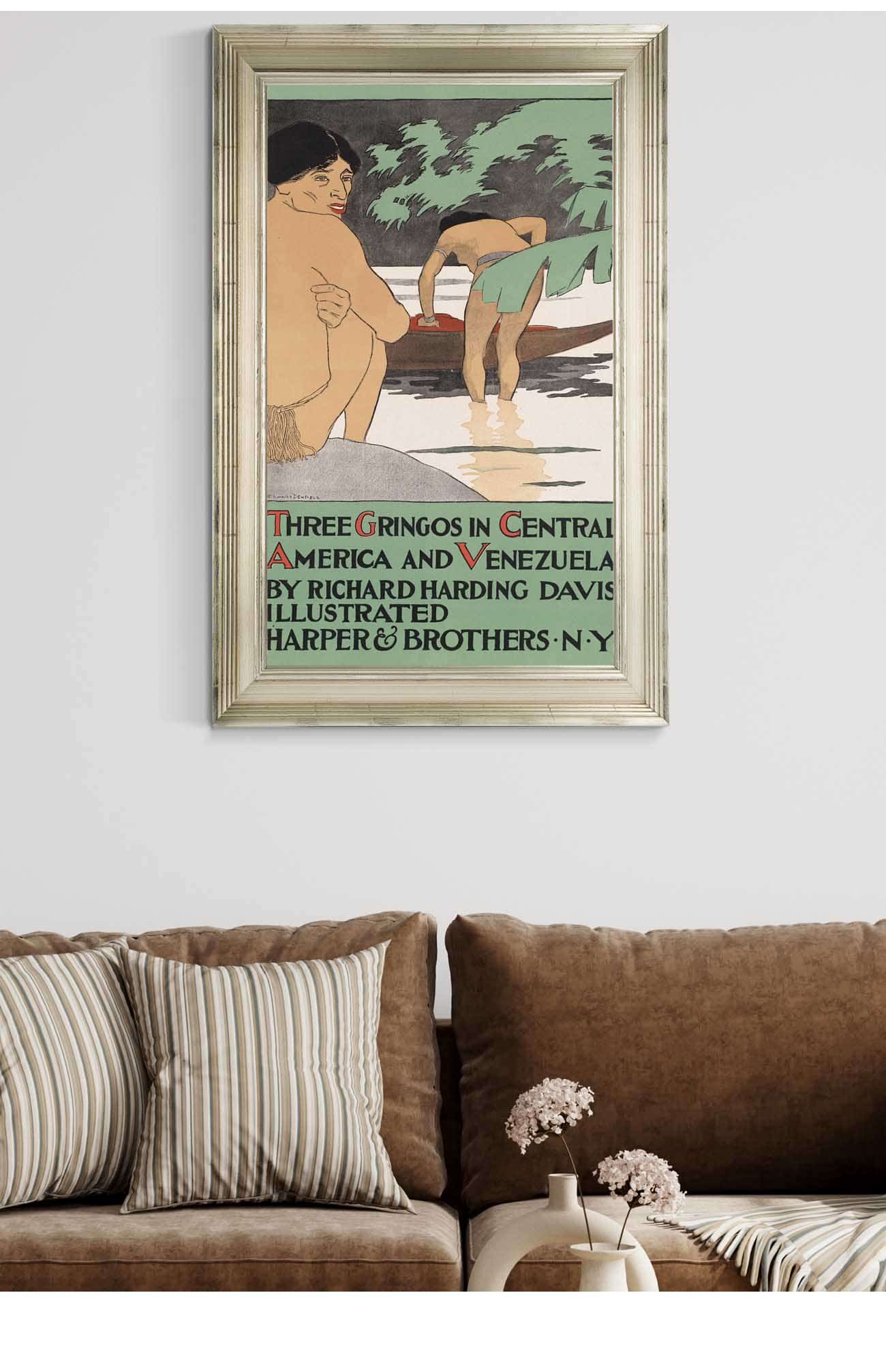 Three Gringos In Central America & Venezuela By Richard Harding Davis by Edward Penfield Posters, Prints, & Visual Artwork