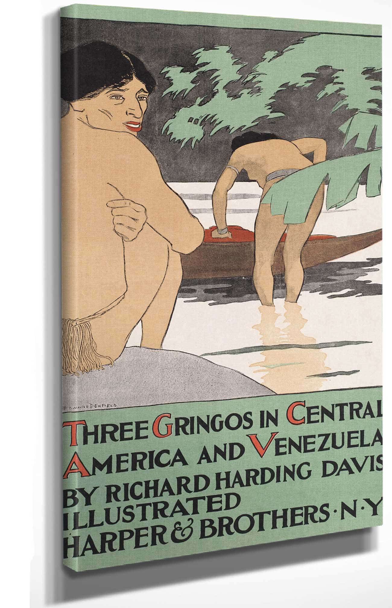 Three Gringos In Central America & Venezuela By Richard Harding Davis by Edward Penfield Posters, Prints, & Visual Artwork