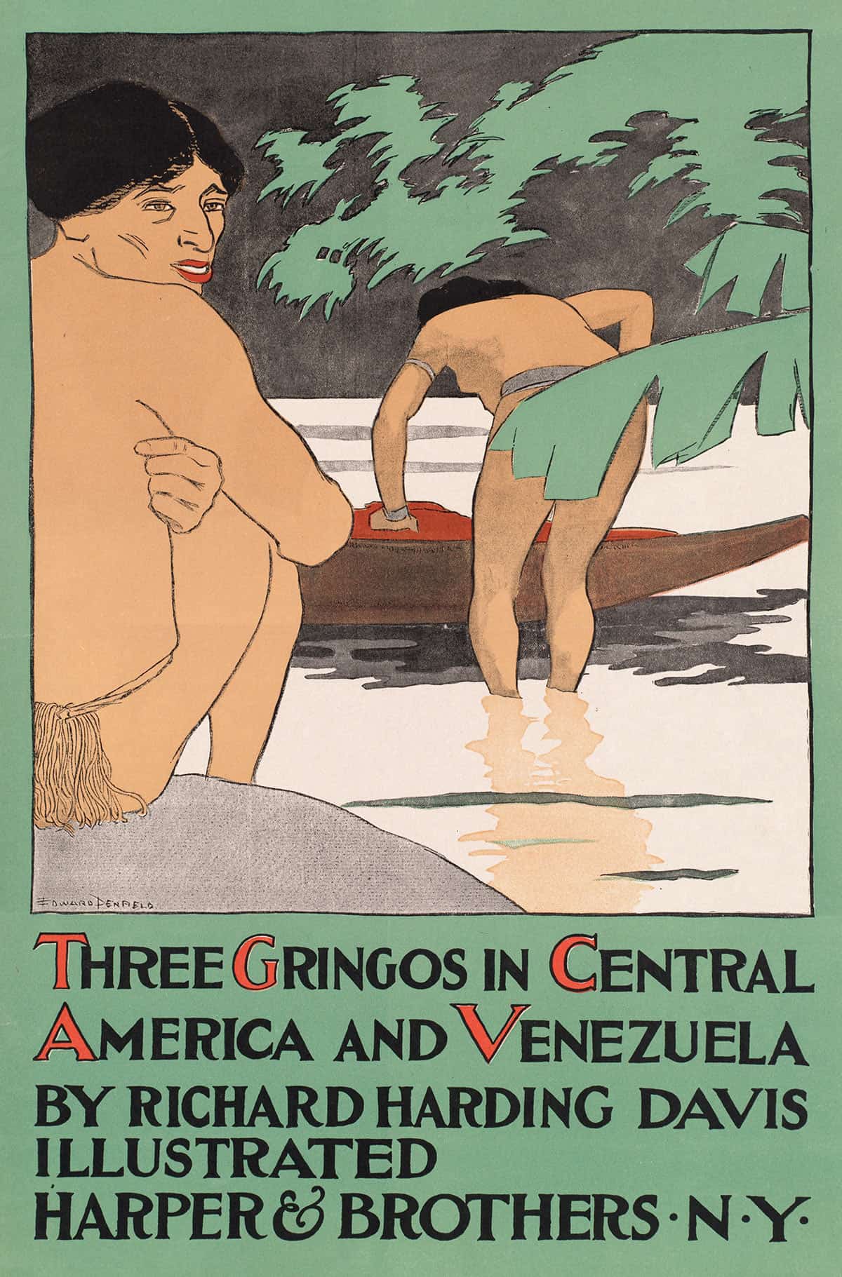 Three Gringos In Central America & Venezuela By Richard Harding Davis by Edward Penfield Posters, Prints, & Visual Artwork