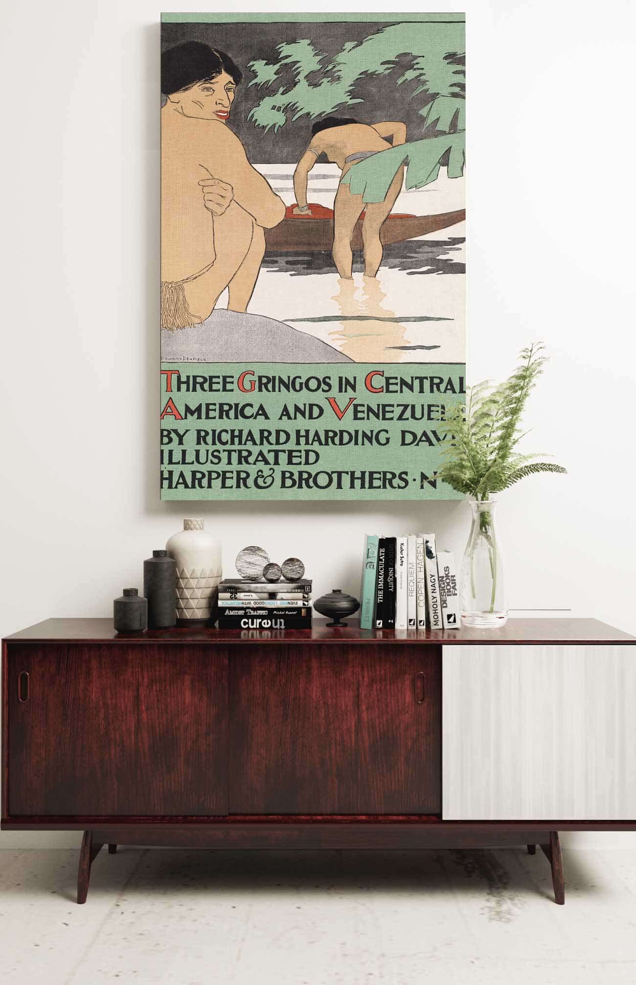 Three Gringos In Central America & Venezuela By Richard Harding Davis by Edward Penfield Posters, Prints, & Visual Artwork