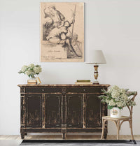 Three Soldiers One Seated On A Square Block Of Stone  by Salvator Rosa Posters, Prints, & Visual Artwork