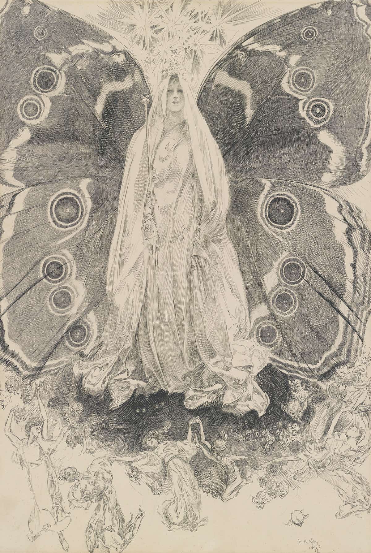 Titania Illustration For Act Ii Scene Ii A Midsummer Nights Dream Lets Get It On by Edwin Austin Abbey Posters, Prints, & Visual Artwork