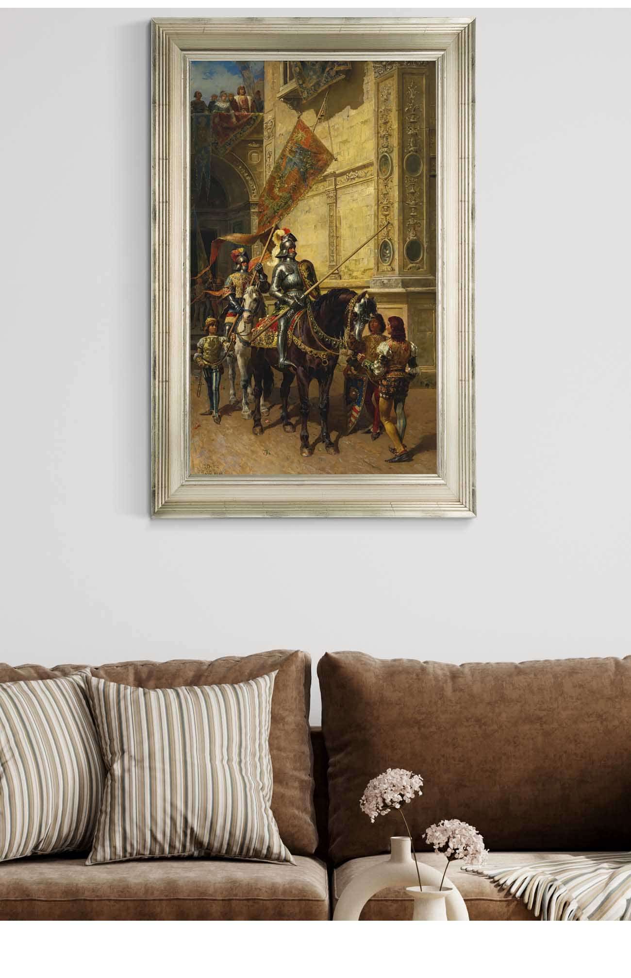 To The Joust by Cesare Auguste Detti Posters, Prints, & Visual Artwork