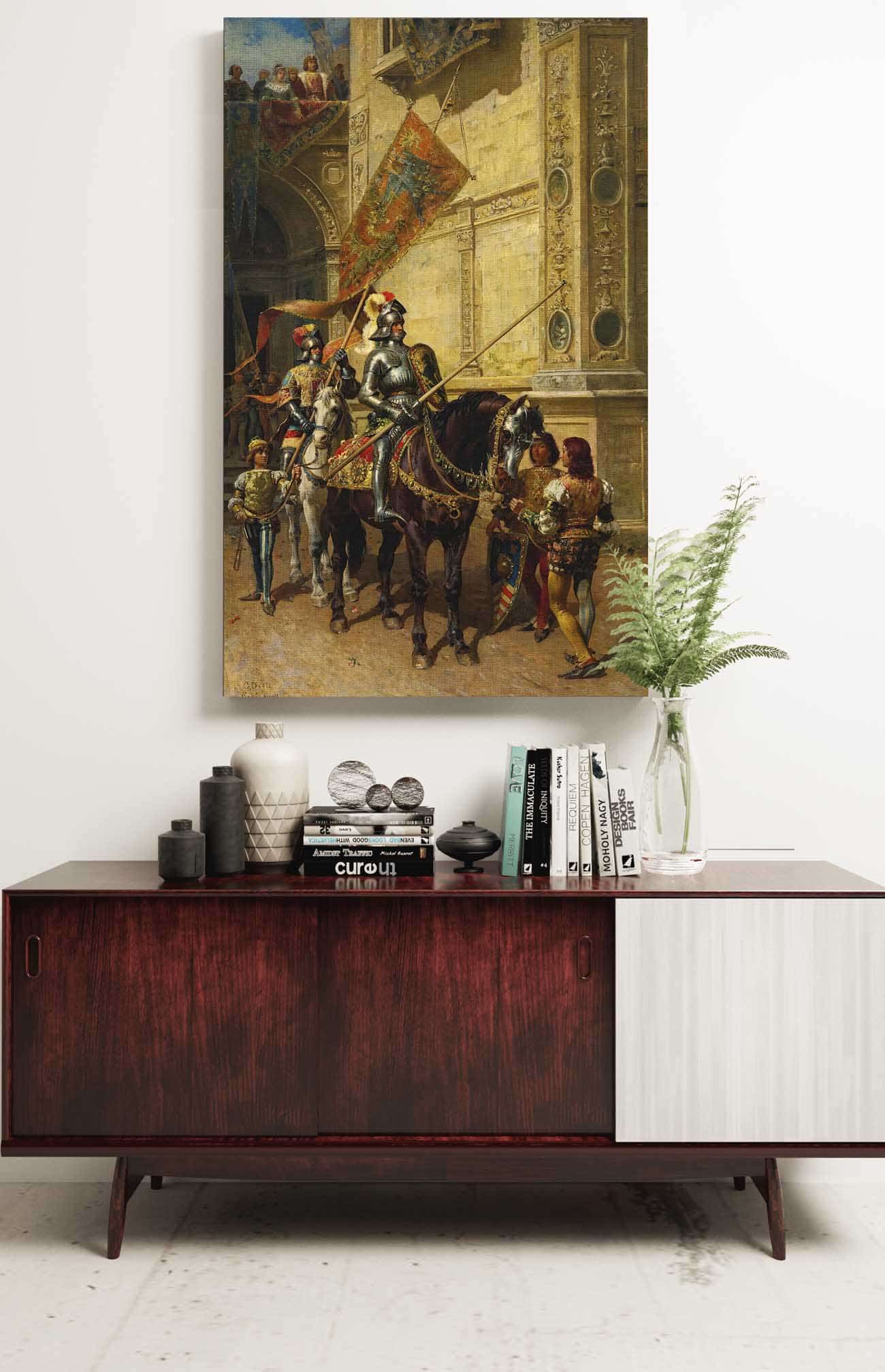 To The Joust by Cesare Auguste Detti Posters, Prints, & Visual Artwork