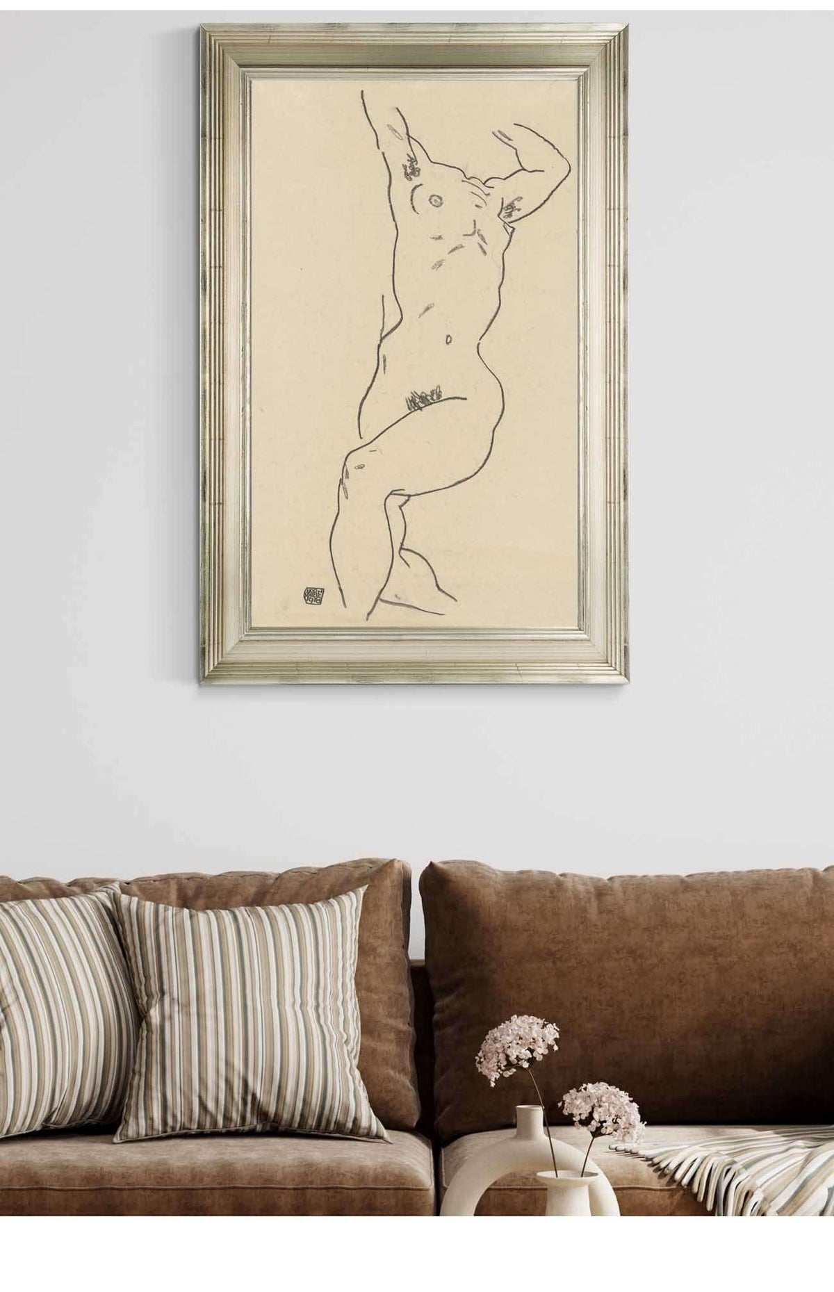 Torso Of A Nude by Egon Schiele Posters, Prints, & Visual Artwork