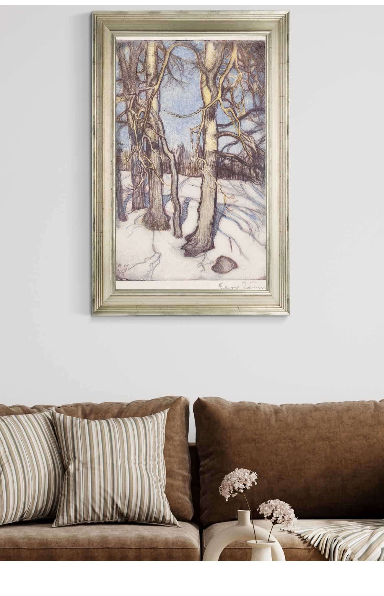 Trees In Winter by Eero Jarnefelt Posters, Prints, & Visual Artwork