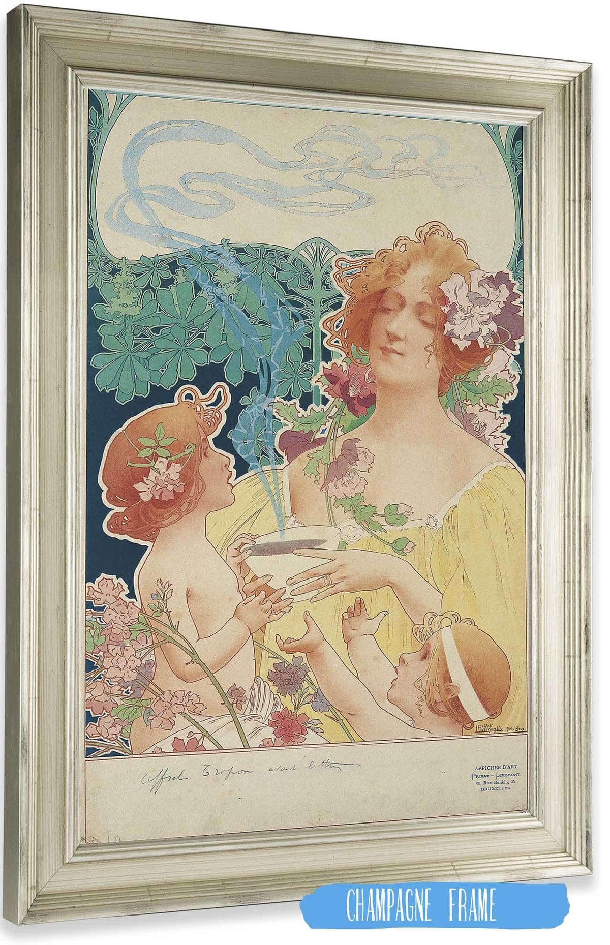 Tropon Chocolat Cacao by Henri Privat Livemont Posters, Prints, & Visual Artwork