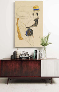 Two Reclining Figures by Egon Schiele Posters, Prints, & Visual Artwork