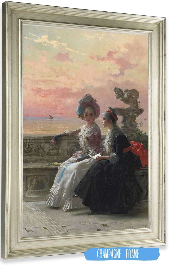 Un Secret Partage by Vittorio Matteo Corcos Posters, Prints, & Visual Artwork