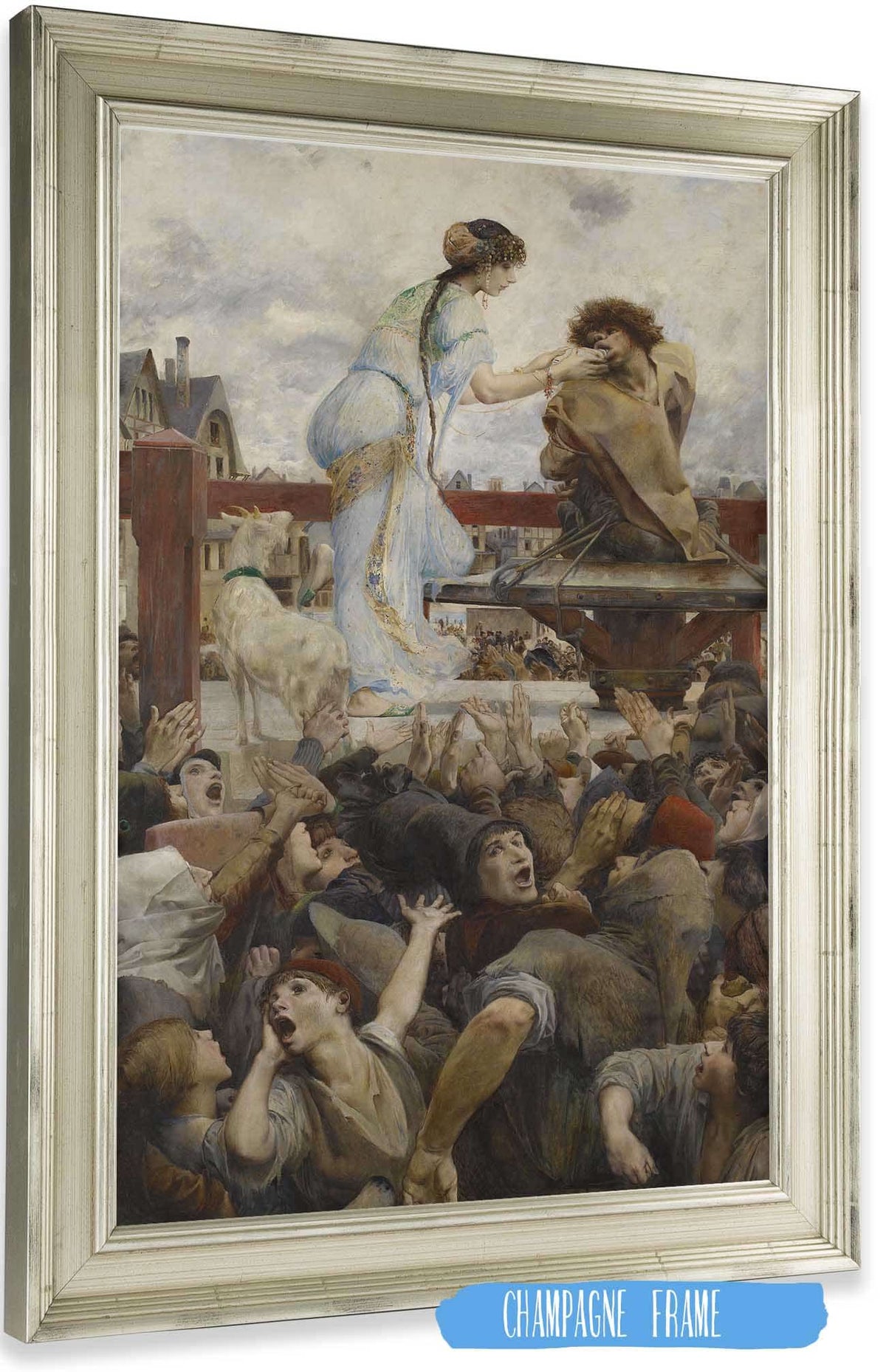 Une Larme Pour Une Goutte Deau Notre Dame De Paris by Luc Olivier Merson Posters, Prints, & Visual Artwork