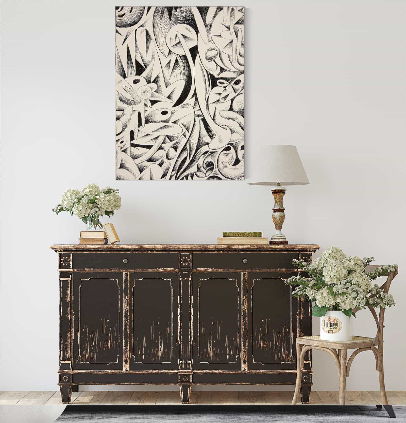 Untitled Abstract Forms  by Rudolf Bauer Posters, Prints, & Visual Artwork