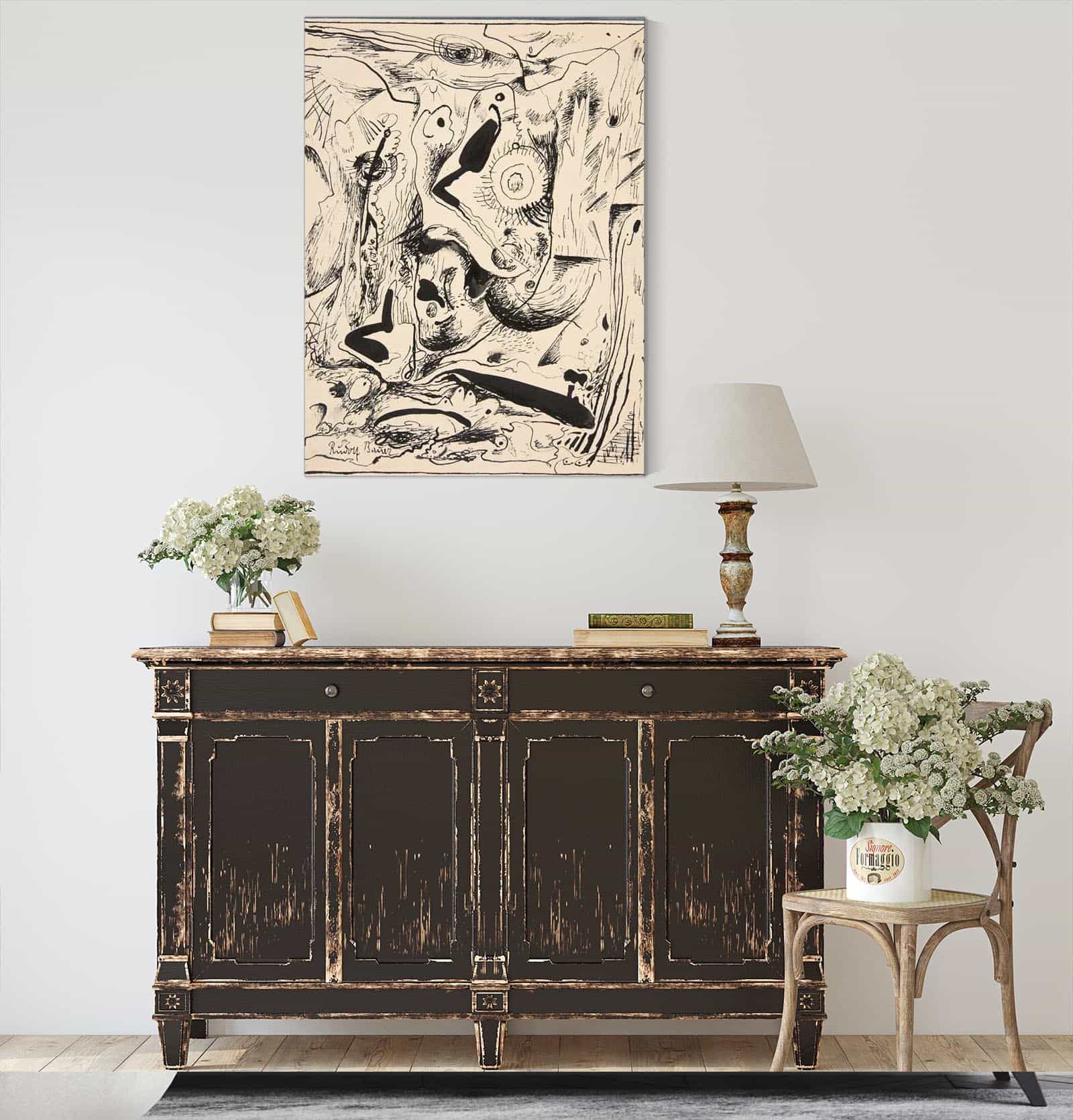 Untitled Abstract Forms  by Rudolf Bauer Posters, Prints, & Visual Artwork