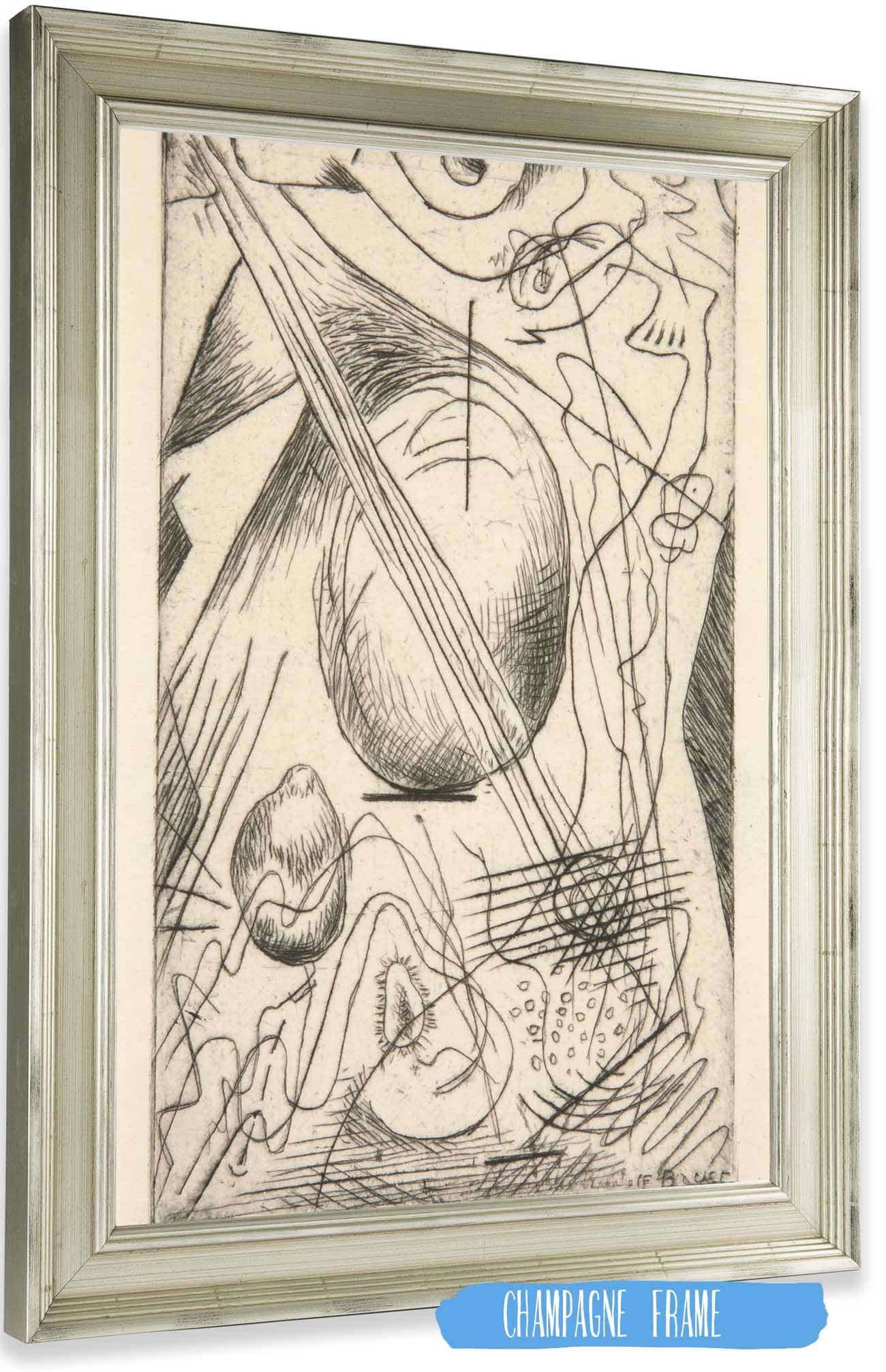 Untitled   by Rudolf Bauer Posters, Prints, & Visual Artwork