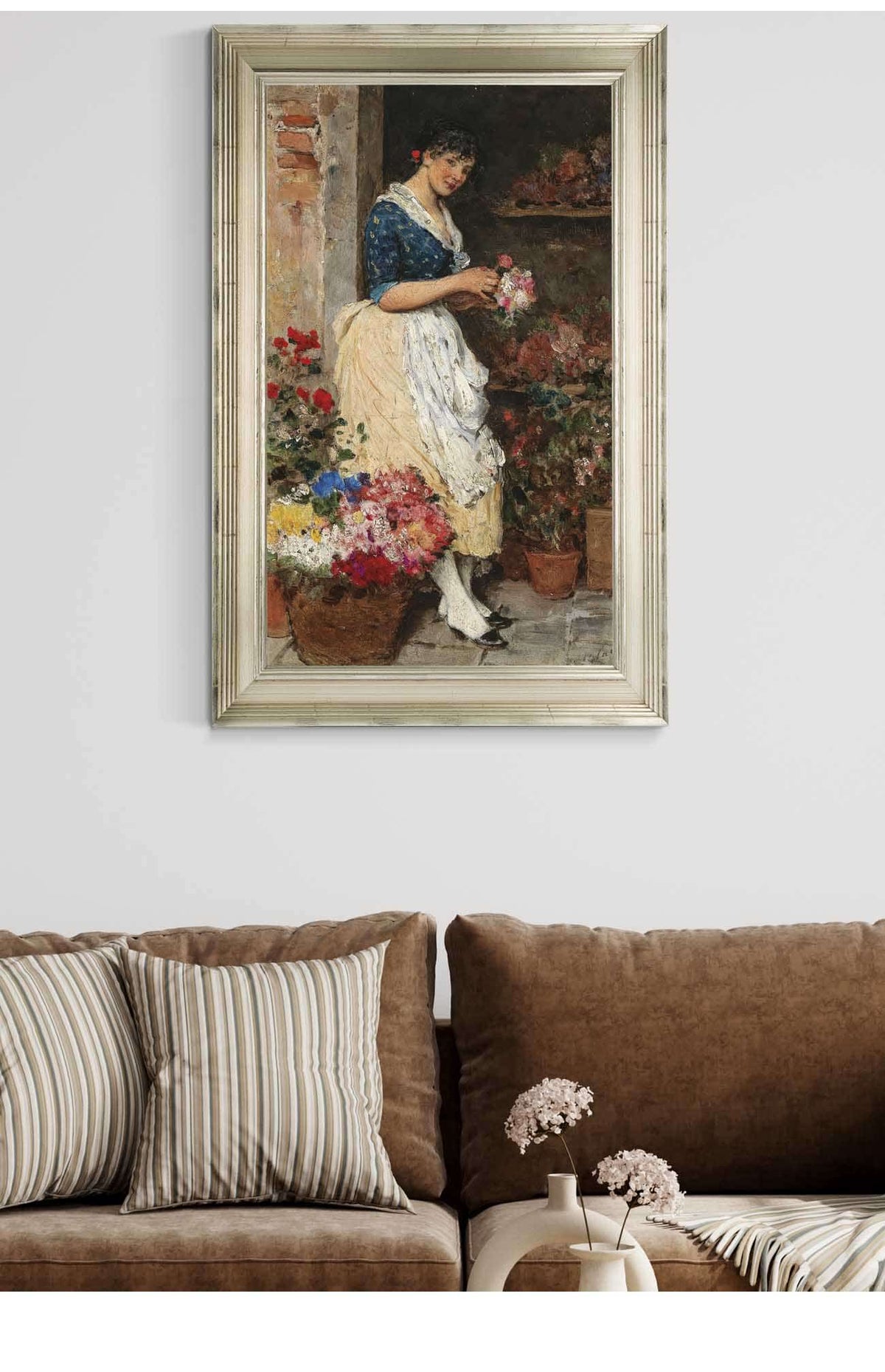 Venezianisches Blumenmadchen by Eugen Von Blaas Posters, Prints, & Visual Artwork