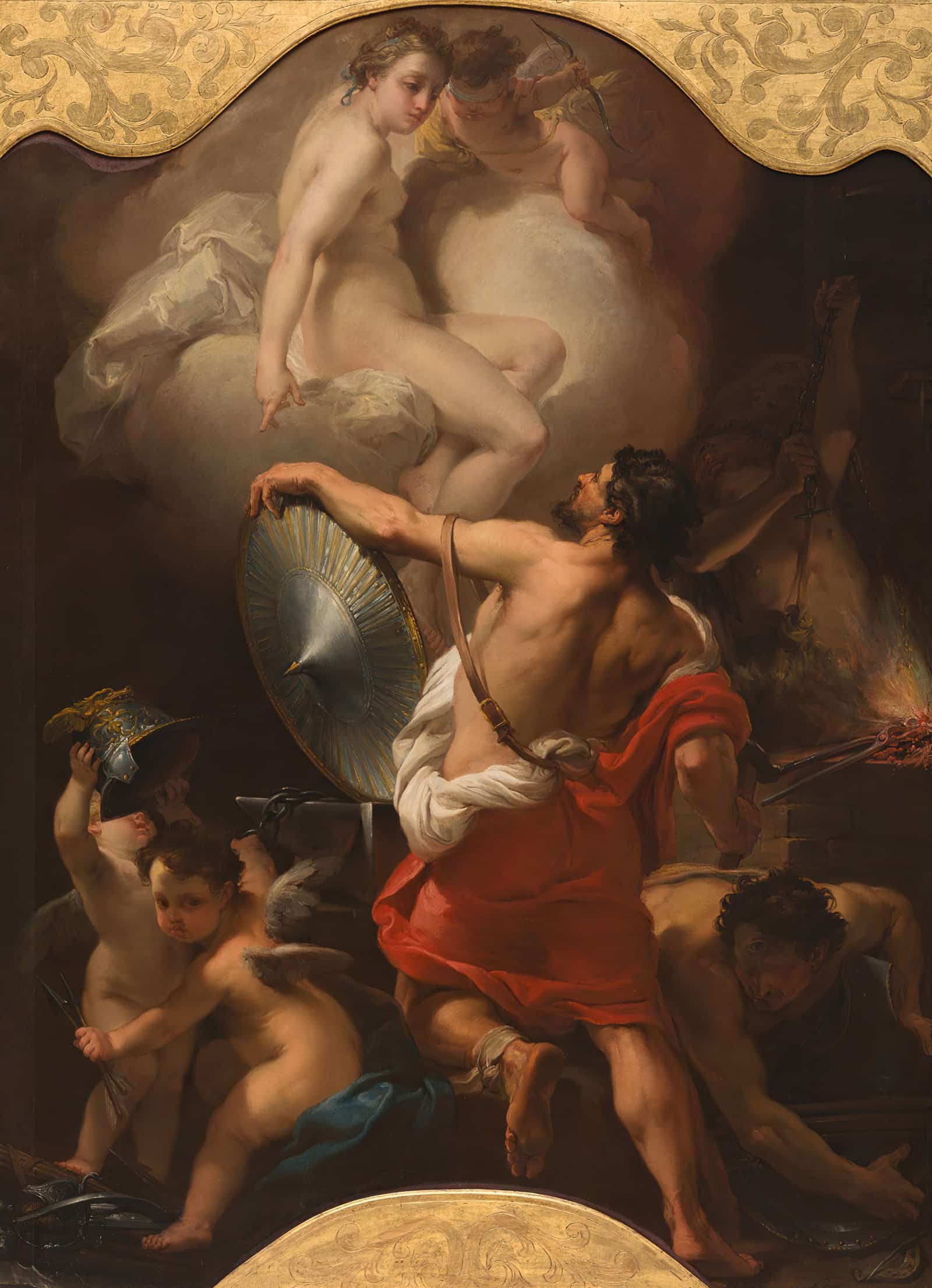 Venus Ordering Armor For Aeneas At Vulcans Forge by Gaetano Gandolfi Posters, Prints, & Visual Artwork