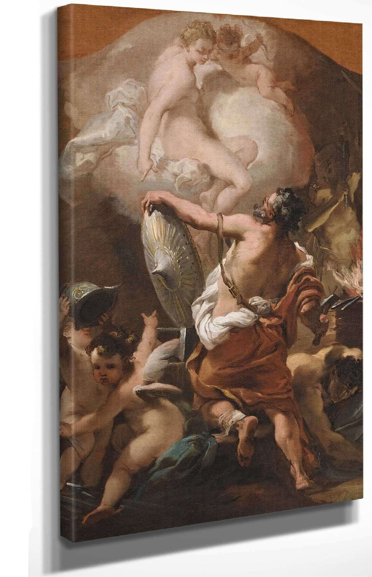 Venus Ordering Armor For Aeneas At Vulcans Forge by Gaetano Gandolfi Posters, Prints, & Visual Artwork